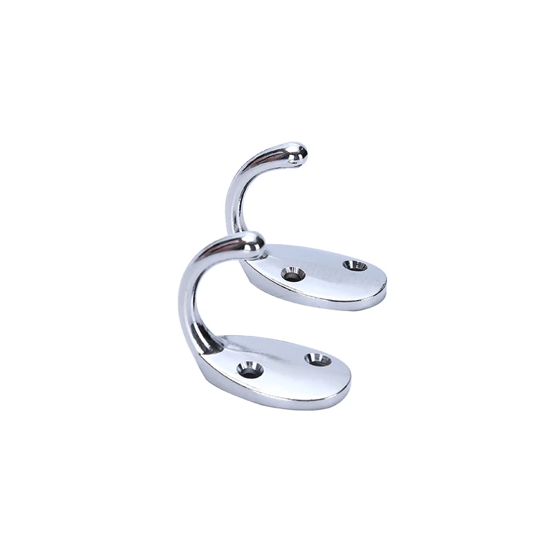 

Clothing store single hook flat square hook wall hook, Chrome and other