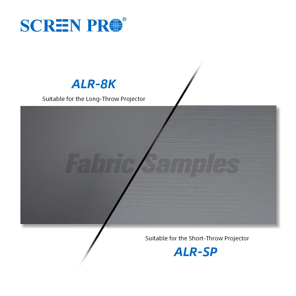 

SCREENPRO Ambient Light Rejecting ALR Projection Screen Fabric Sample(A4 size) for Testing