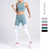 

2 piece active manufacturer fitness sets leggings and crop top yoga gymwear sports wear women set