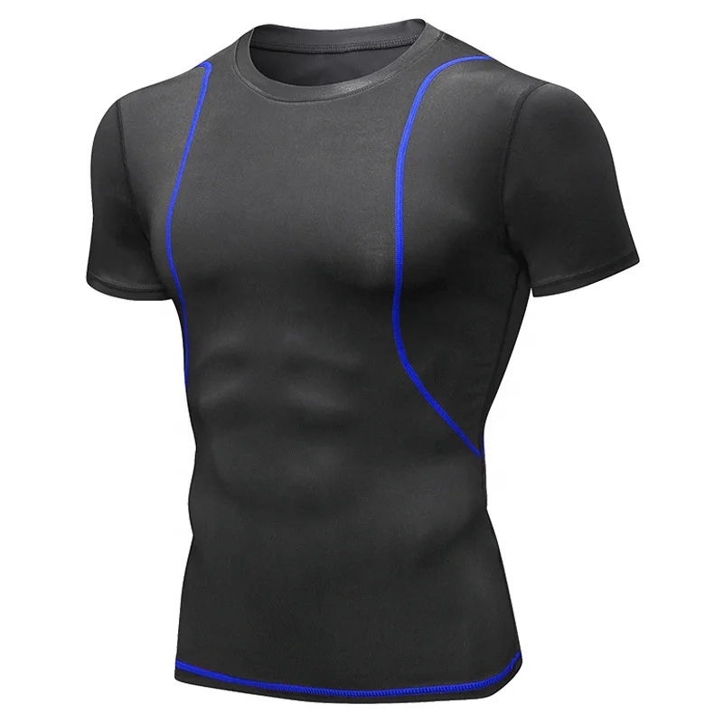 

2019 New Custom GYM Wear Compression Men Shirt Clothing,Fitness elastic Quick-Drying Clothes Sports Suit,Fitness