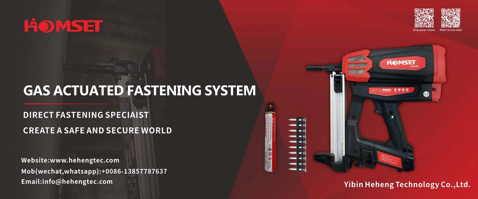 Yibin Heheng Technology Co., Ltd. Ceiling Fastening System/Gas