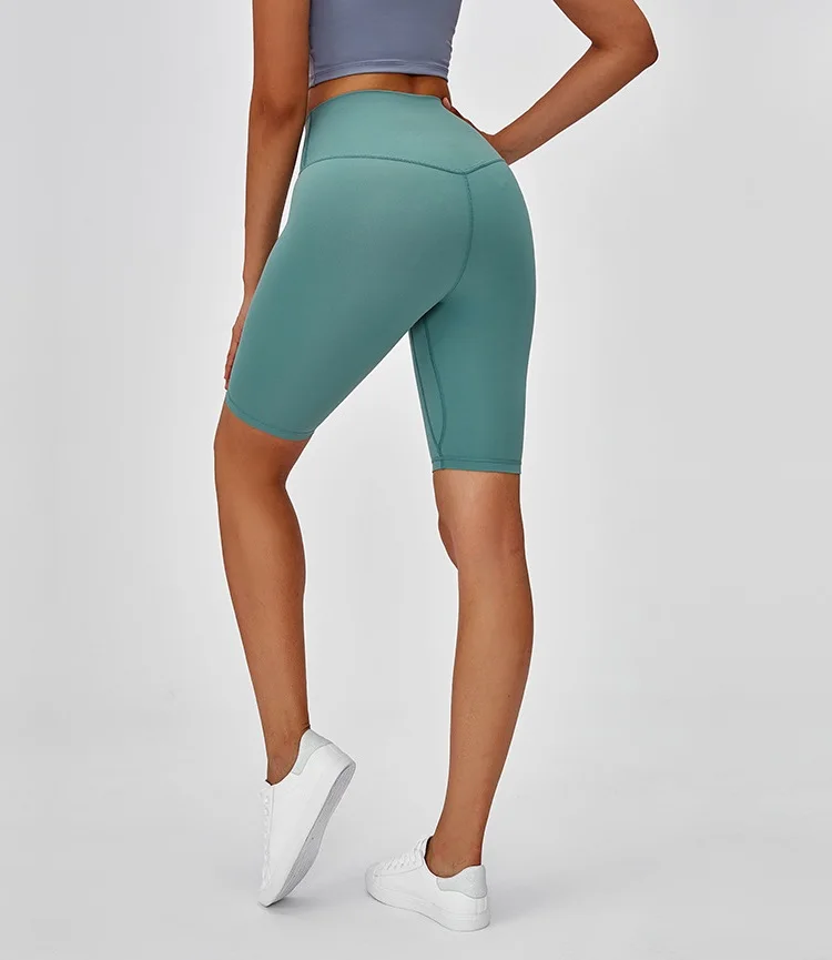 

wholesale fitness clothing scrunch butt lift yoga pants women tights biker yoga high waist compression shorts, 5 colors