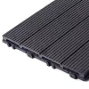 Easy-to-install interlocking WPC floor decking tiles