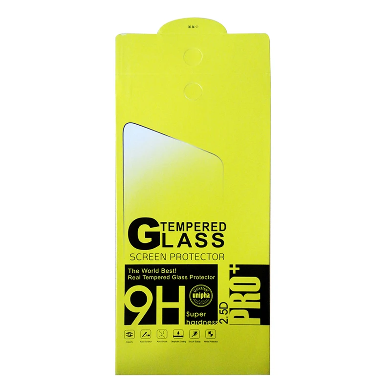 

9H 2.5D 3D 5D 6D 8D 9D 10D 0.33mm Packing Box Screen Protector Tempered Glass paper Packaging Customizable