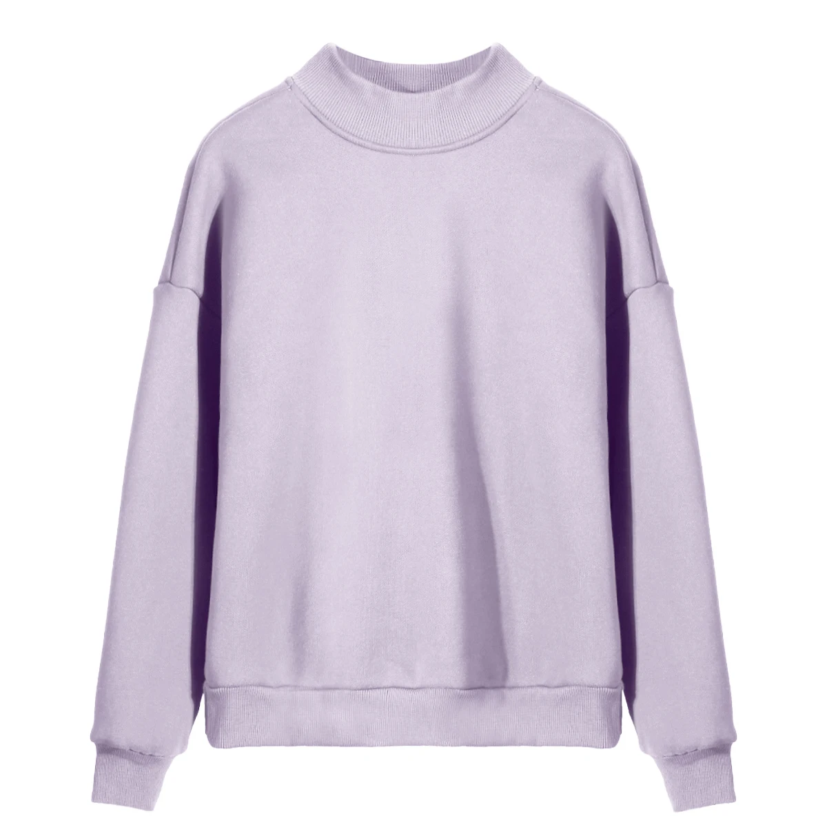 

Rummandy 2021 OEM custom fashion blank fleece style cotton and polyester women's crewneck fleece sweatshirts, Customized color