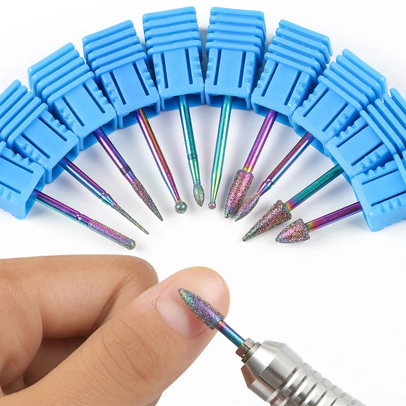 

Cuticle Remover Rotate Accessories Nail Drill Bits Rainbows Milling Cutter for Electric Manicure Nails Grinder, Chameleon