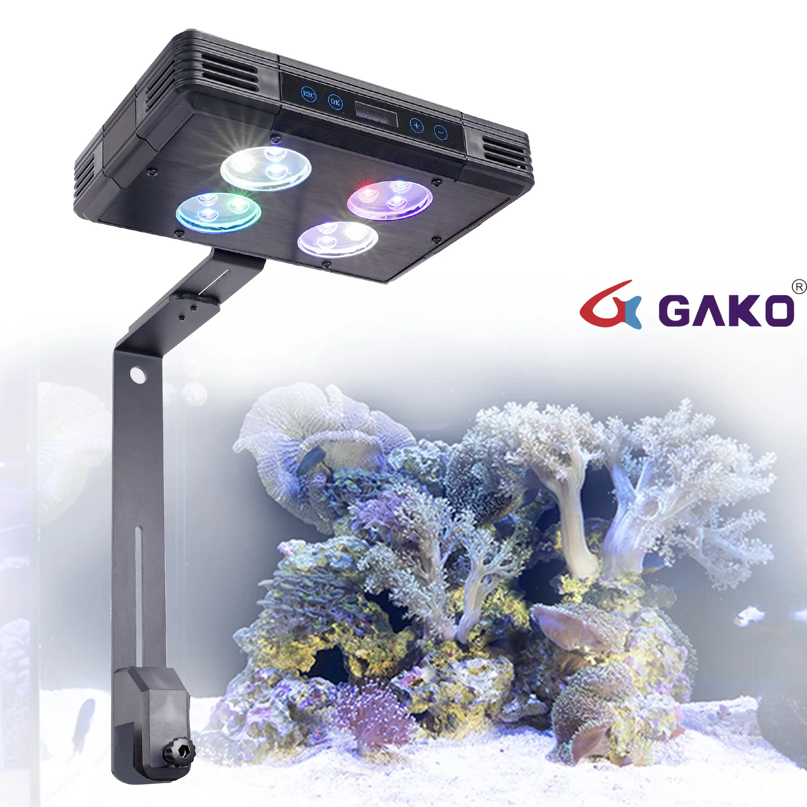 

Gako A052 52W hot sale led aquarium light 48 inch marine land for reef tank