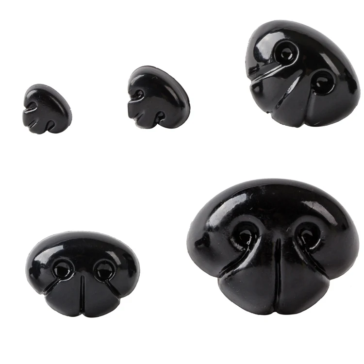 

High Quality Four Square Pock Noses for Plush Toy, Red black pink grey brown or customized