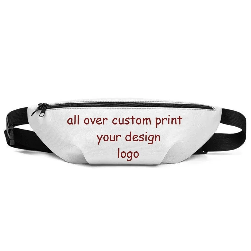 

Custom Rpet Material Polyester All Over Printing Blank Design Customized Logo Bum Waist Bags Fanny Pack