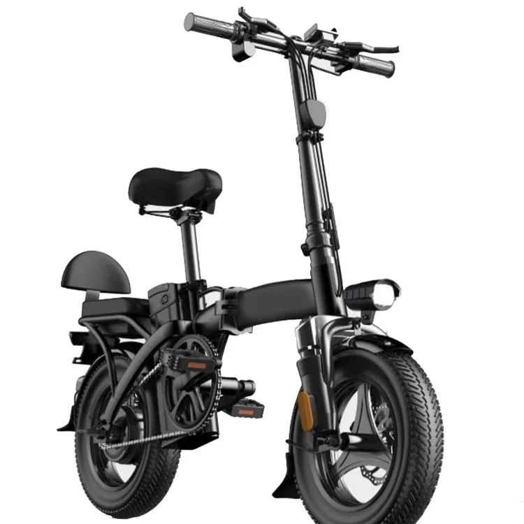 

ASKMY warehouse hot sale folding electric bicycle powerful 350w with two wheel long range electric bike
