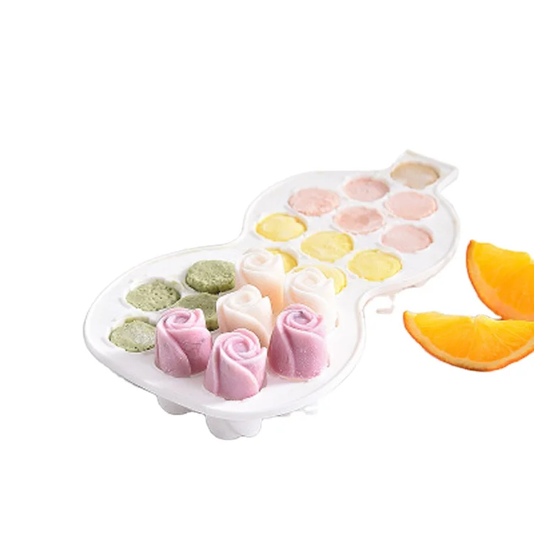 

silicone ice cube mould Eco friendly rose ice lattice mold ice cream mold Chocolate Mold, Green/blue/pink