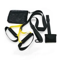 

Home exercise resistance training hanging straps belt with rubber handles Fitness band Sling Trainer Hip Resistance Band