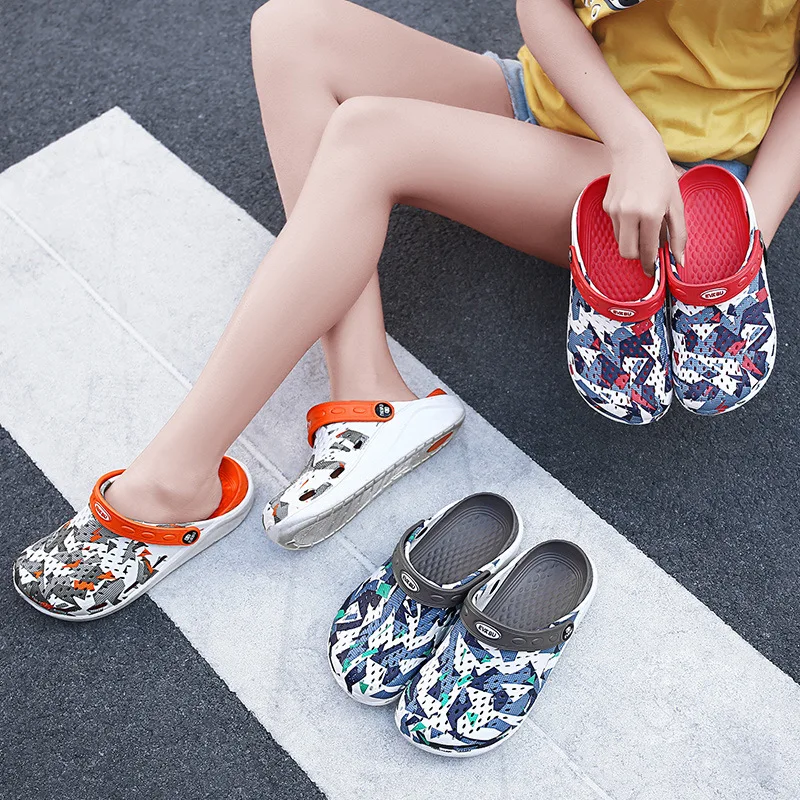 

New Style Couple EVA Breathable Sandals Leisure Camouflage Beach Slippers Clogs, Colors