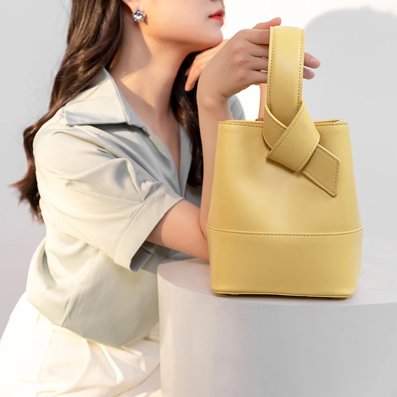 

Fashion Style Ladies cross body bags Luxury Bucket shoulder handbag larger capacity hand bag for Ladies, White/black/brown