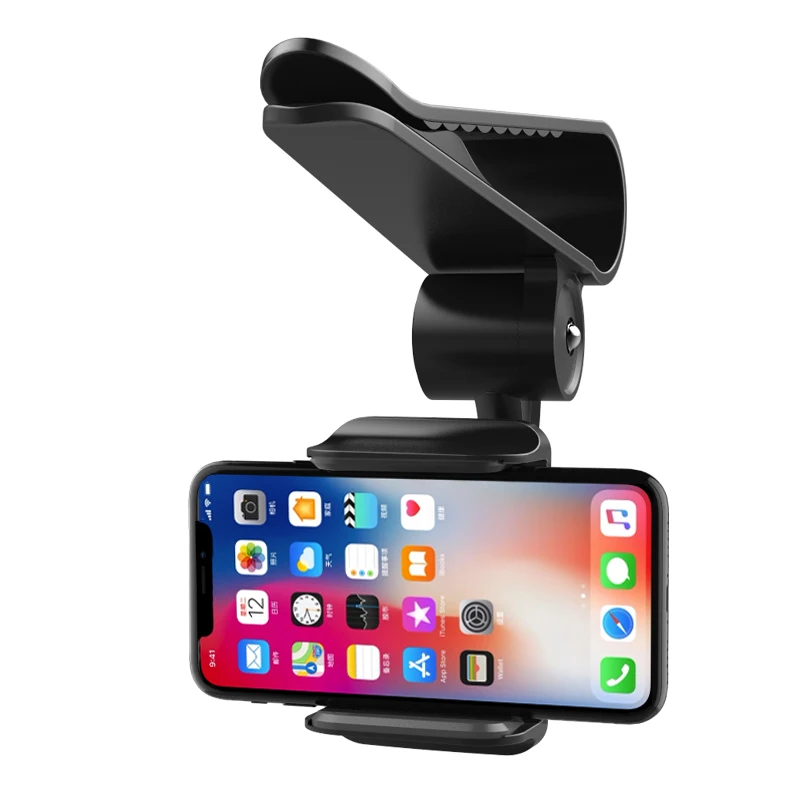 

Sun Visor Car Cell Phone Holder Universal 360 Rotating Car Mount Support Clip Bracket Compatible for iPhone Xs/Xs, Customized color