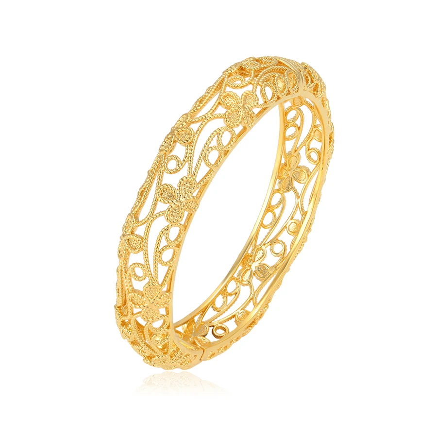 

xuping wholesale simple different designs mujer dorado pulsera, 24k saudi gold jewelry bangle, 24k gold color