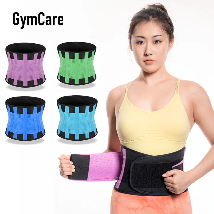 

Low MOQ High Elastic Adjustable Neoprene Corset Waist Trimmer Support slimming Belt Brace For women Fitness, Customized color