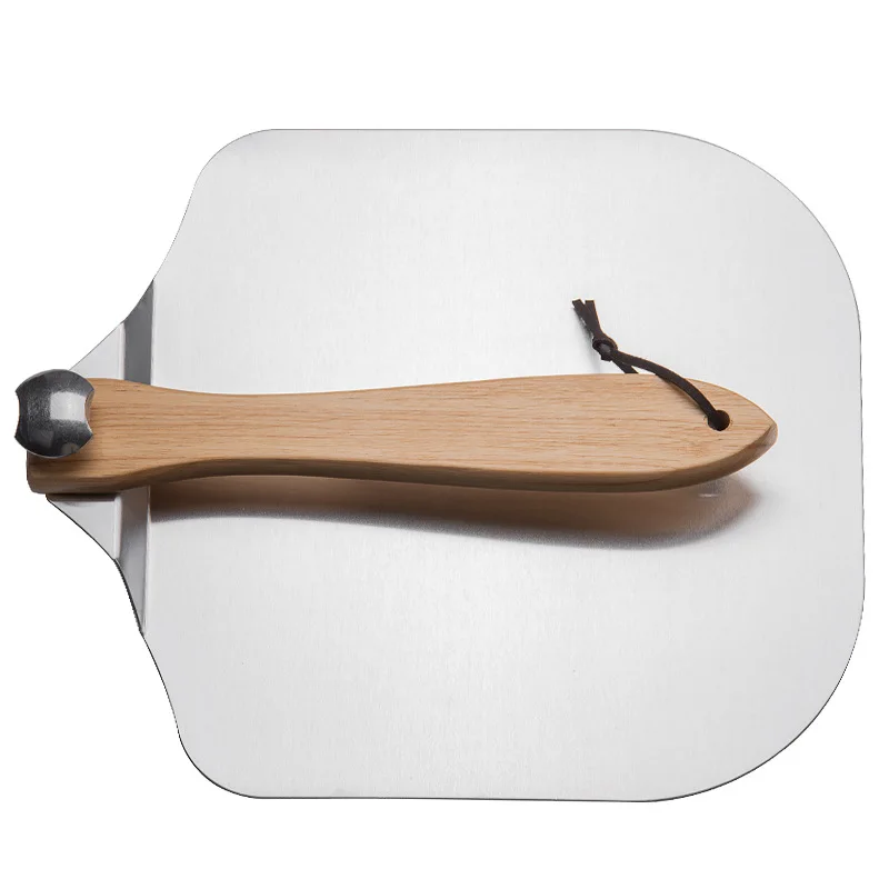 

aluminum wooden handle turning wooden 12*14 pizza peel