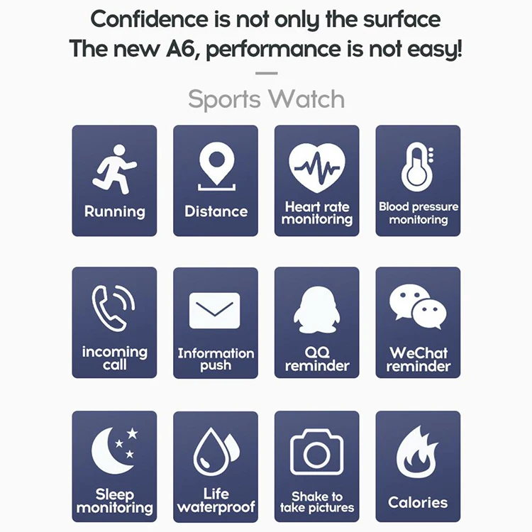 
116 PLUS Smart Bracelet Watch Color Screen Heart Rate Blood Pressure Monitoring Track Movement IP67 Waterproof Smart Watch 5.0 