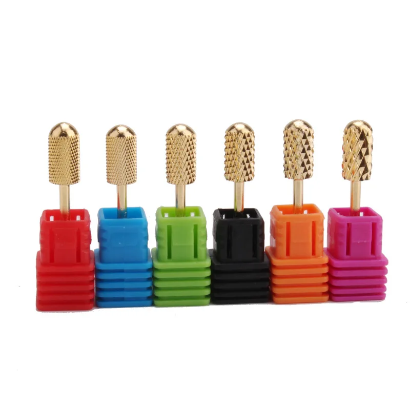 

Gold Tungsten Steel Nail Drill Bit Manicure Tungsten Steel Polishing Head