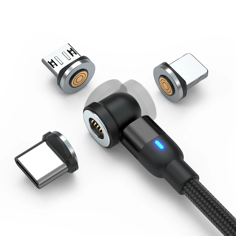 

Free Shipping Wholesale 3 in 1 Connectors Magnetic Usb Cable Charging Cable For Smartphones USB C cables