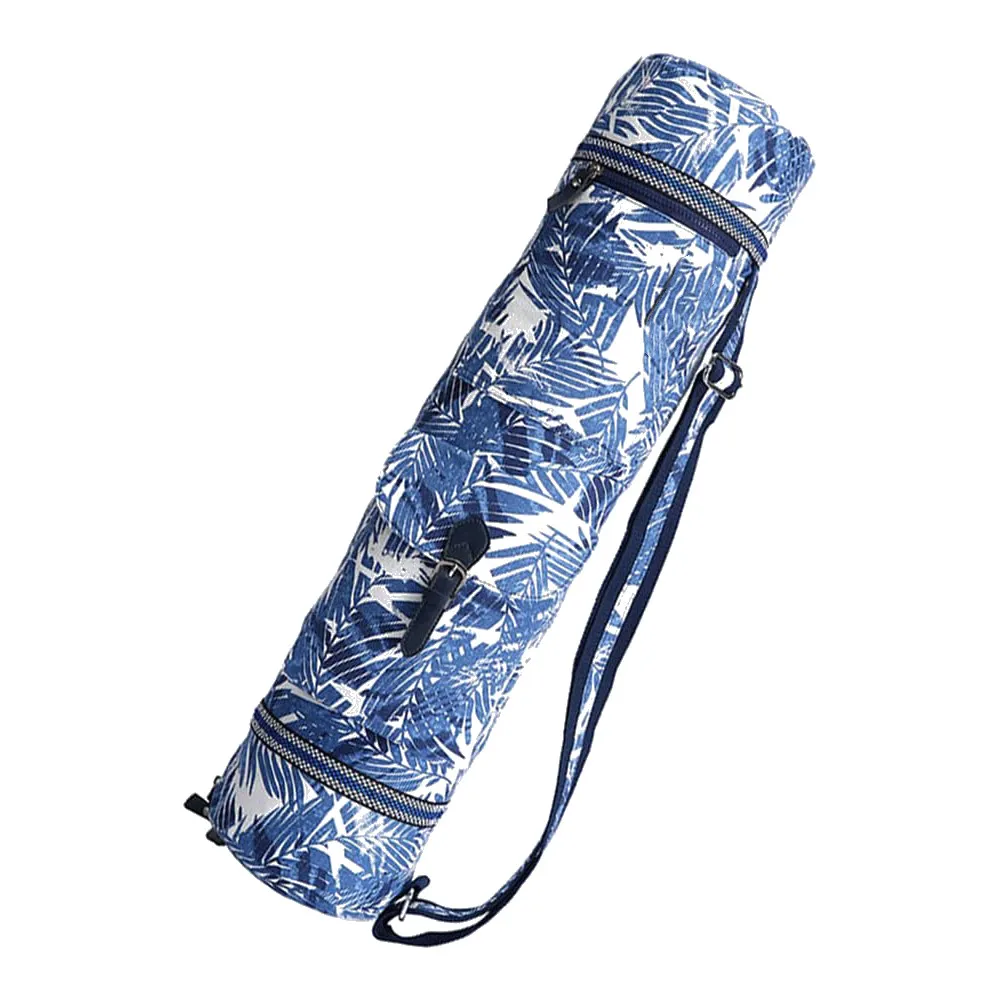 

Adjustable Strap Printing Yoga Mat Bag Carrier Eco Friendly Yoga Mat Sling Bag NO Shrink with 2 Functional Pockets, Accept custom color