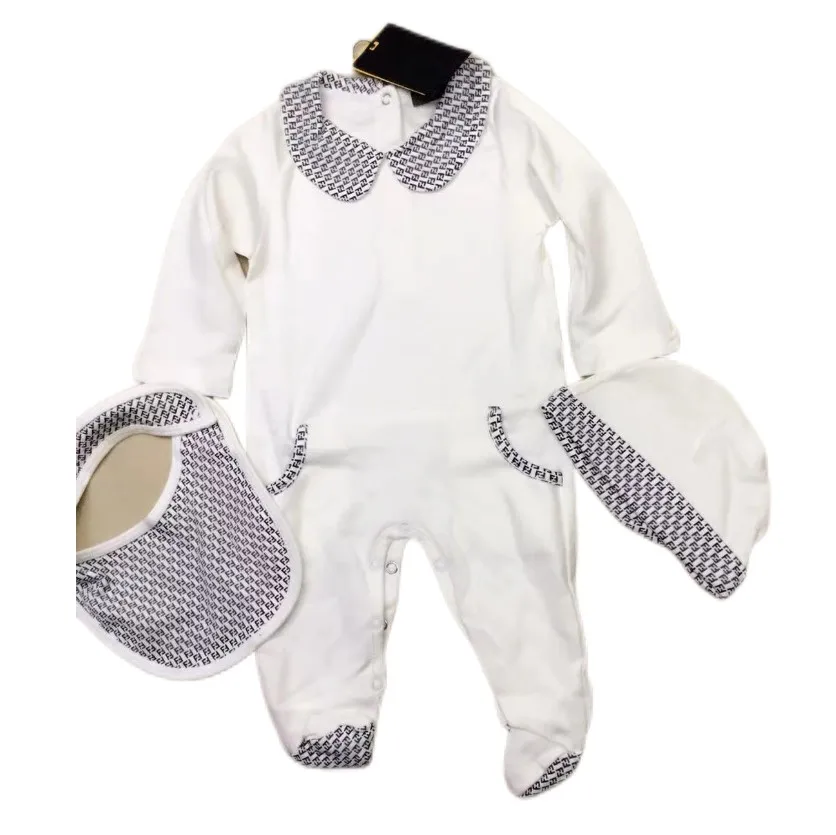 

cotton boutique Infant&Toddlers Clothing Baby Jumpsuit Baby Boys' Rompers newborn baby clothes kids Bodysuit+Hats+bib 3sets