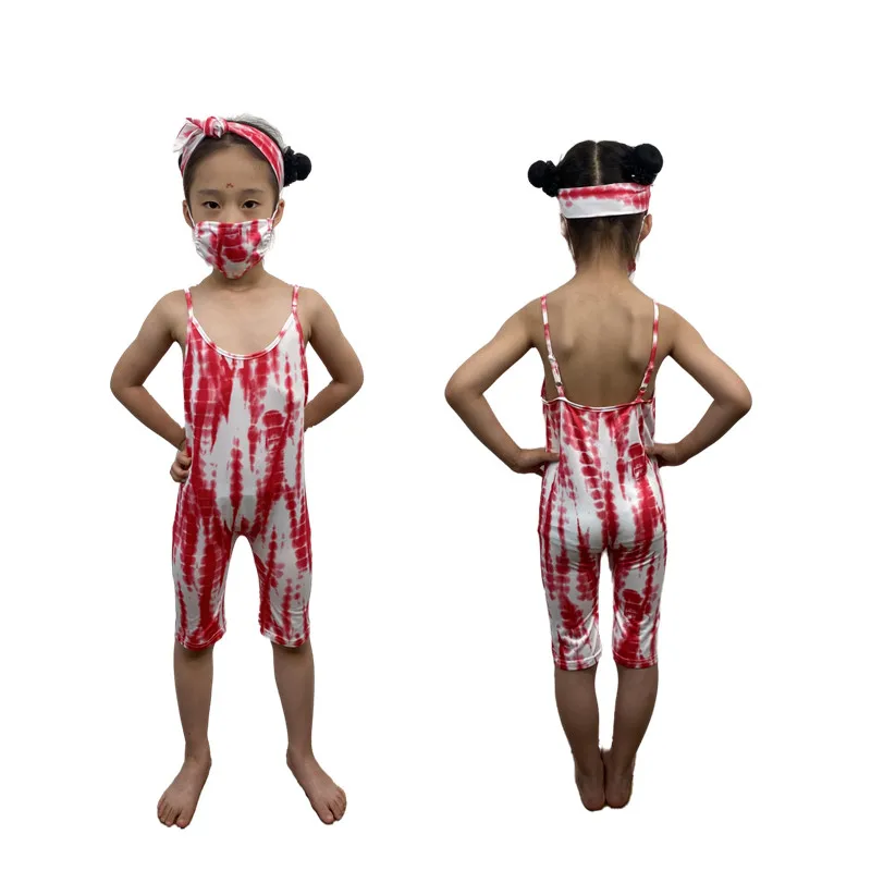 

New Arrival Mommy and Me Outfits Printed Jumpsuits One Piece Rompers Tie Dye Family Matching Outfits, 16 colors