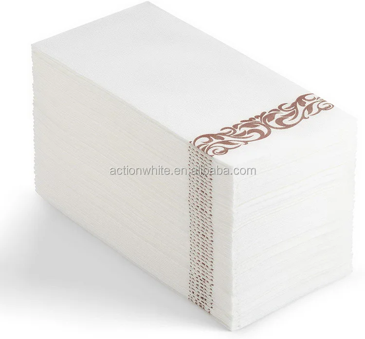 100 Disposable Guest Towels Soft And Absorbent Linenfeel Paper Hand