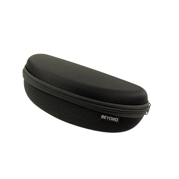 

Customize Sunglass Case 4007A with Black Jersey Fabric Outdoor Glasses Case Zipper EVA Case Sunglasses Packaging