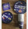 Wholesale event birthday video game themed party supplies and favors set for kids, video game party supplies party tableware