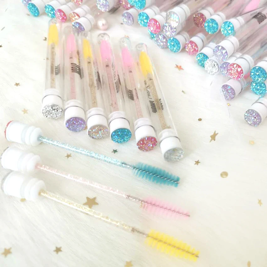 

New Style Disposable Applicator Mascara Wands Mascara Wand Eyelash Brush with bottle in tube, Colorful