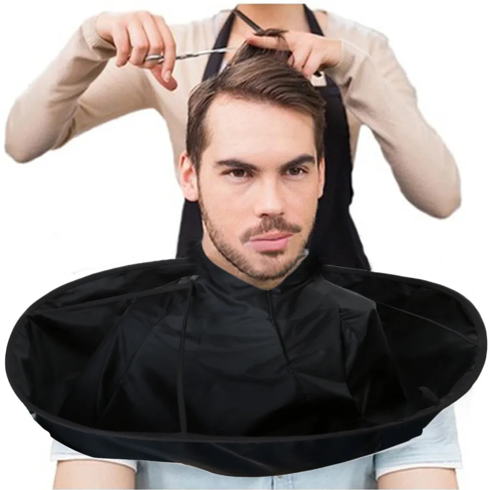 

Warp 1pc Hairdressing Cape Cover DIY Hair Cutting Cloak Umbrella Cape Salon Barber Salon And Home Using Hair Warp 2019 Jan08, Black