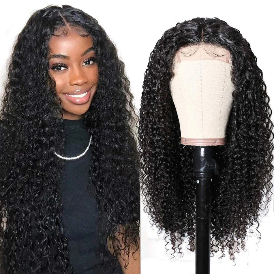 

Addictive Brazilian Human Hair Lace Front Wig Wet Mink Human Hair Wigs 100% Human Hair Quality Wigs Afro Curly T-part 13x4x1