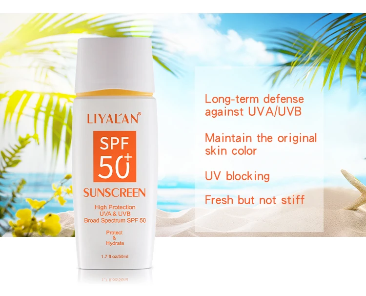 Wholesale Private Label Spf 50 Sunblock Natural Organic Face Whitening