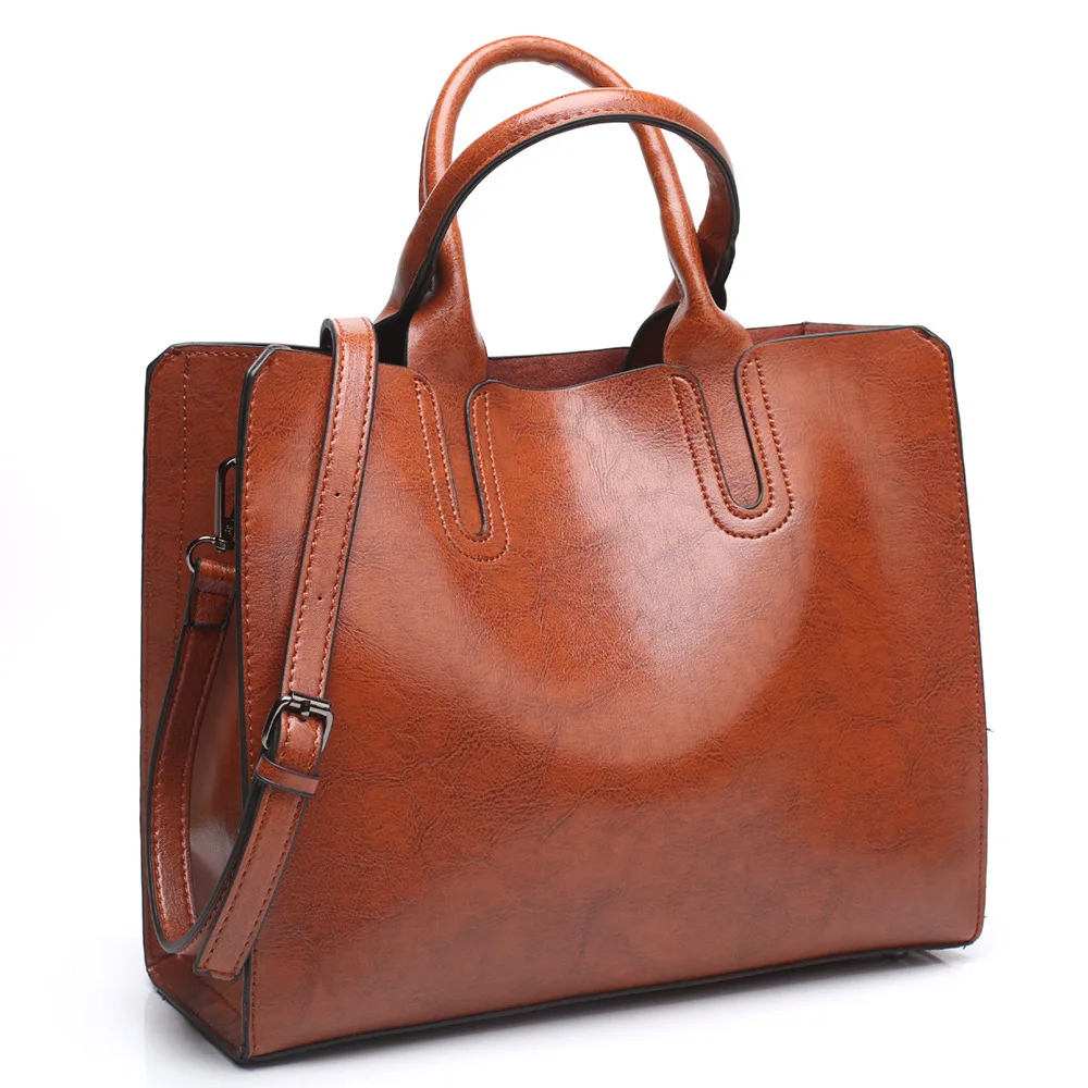 

Vintage Pu Casual Tote Shoulder Messenger Bags Handbags For Outdoors Shopping