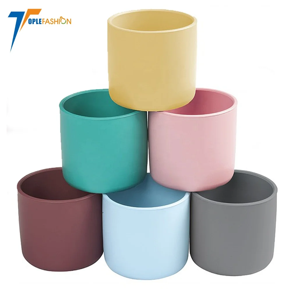 

BPA free hot sale new arrival silicone baby training cup toddler open cup for baby over 12 month