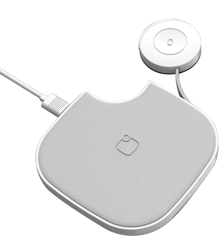 

Qi wireless charger pad for Iwatch and mobile phone, Black