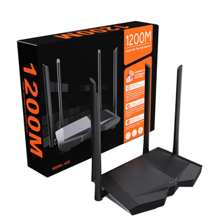 

Global version Tenda AC6 1200Mbps Wireless Router 2.4G/5.0GHz Dual Band AC1200 WirelessRouter WiFi 5G Router Tenda AC6