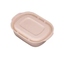 

Eco friendly disposable wheat straw pulp biodegradable materials food lunch takeaway packaging box