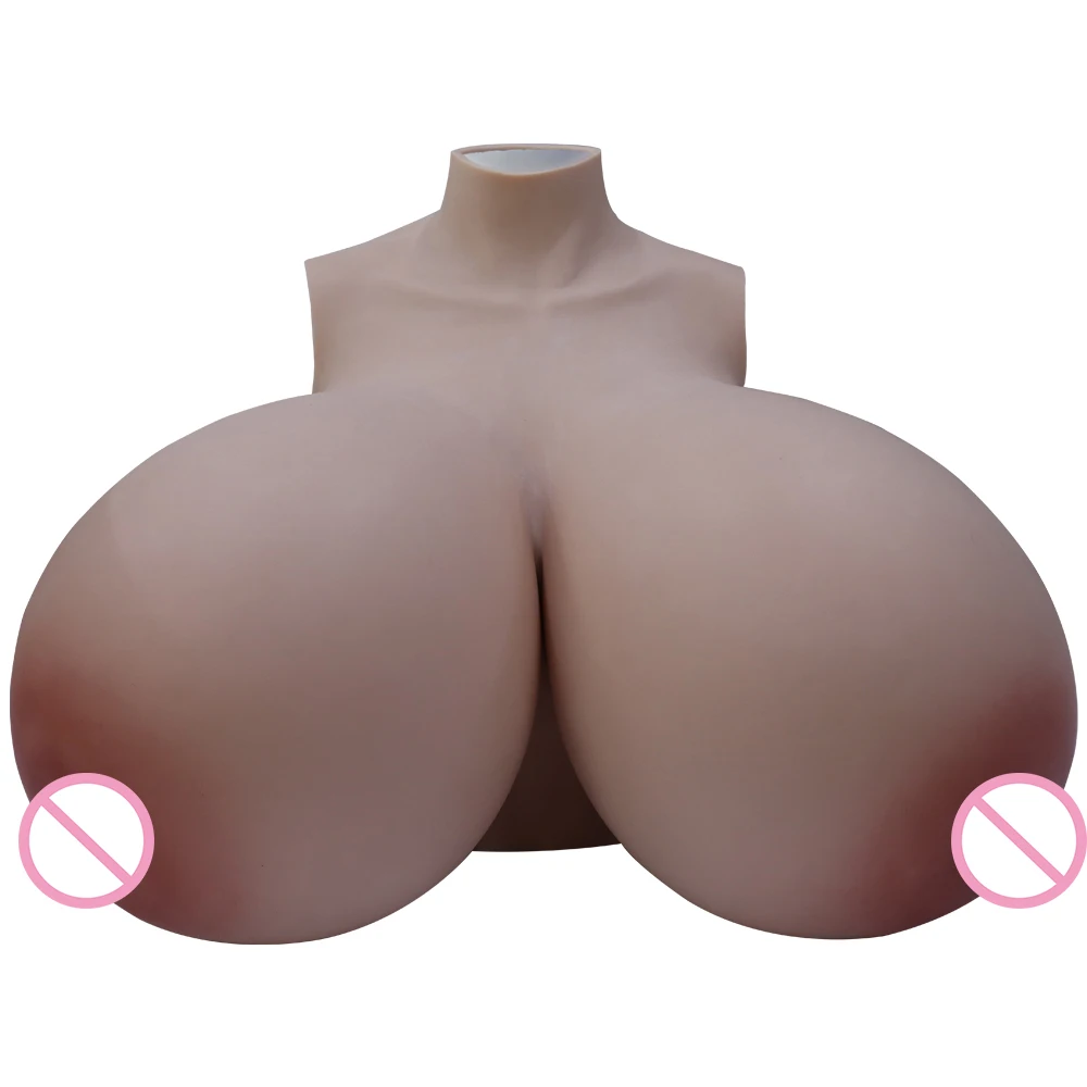 

Knowu Large ZZ-cup Breast Form 100% Medical Silicone wIth Big Silicon Boobs Artificial Breast Prosthesis for Crossdressing
