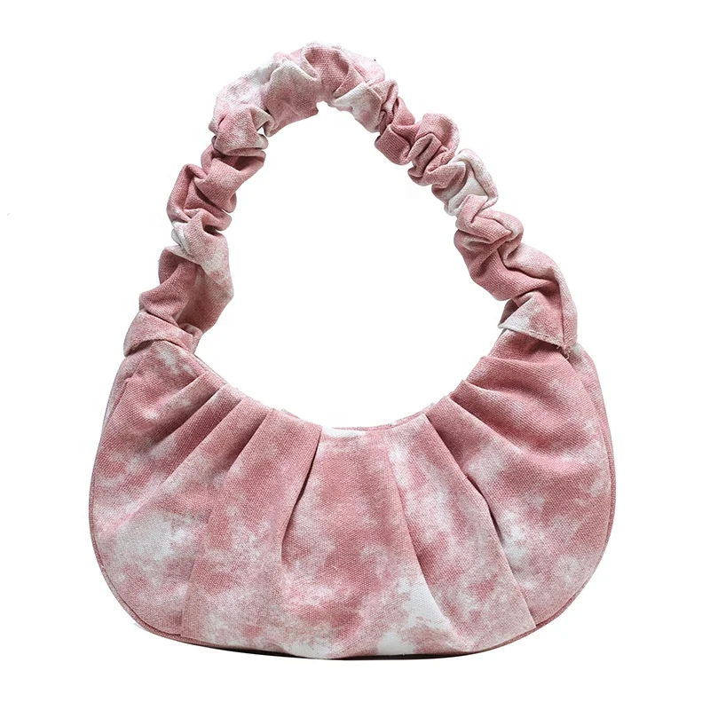 

Latest tie-dye canvas shopping party storage bags women handbags ladies luxury