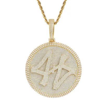 

Wholesale Fashion 18K Gold Plated Cuban Link Necklace Hip Hop Men Luxury Necklace, Gold and silver
