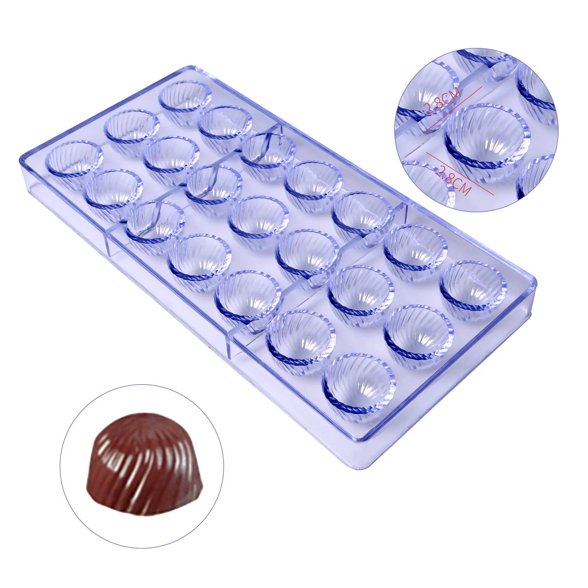 

Chocolate polycarbonate mold molde de policarbonato para chocolate cake tools 3D Plastic Chocolate Mold