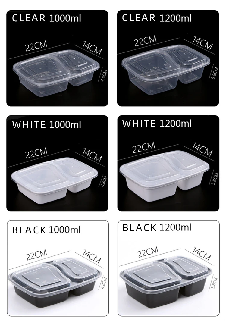 Custom Bpa Free Microwave Safe Airtight Lunch Box Disposable Takeaway 2