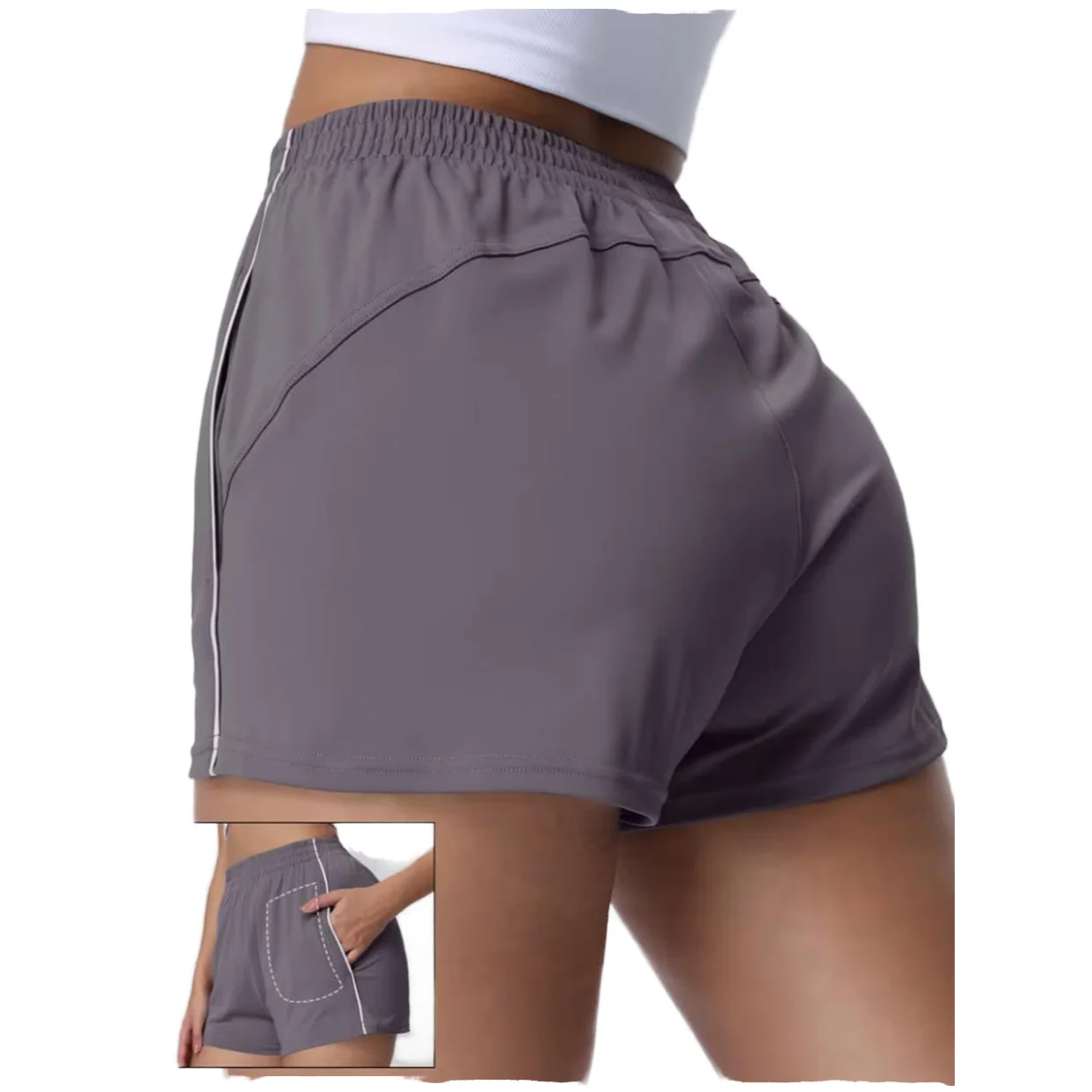 轻量Quick-Dry弹力Yoga Shorts