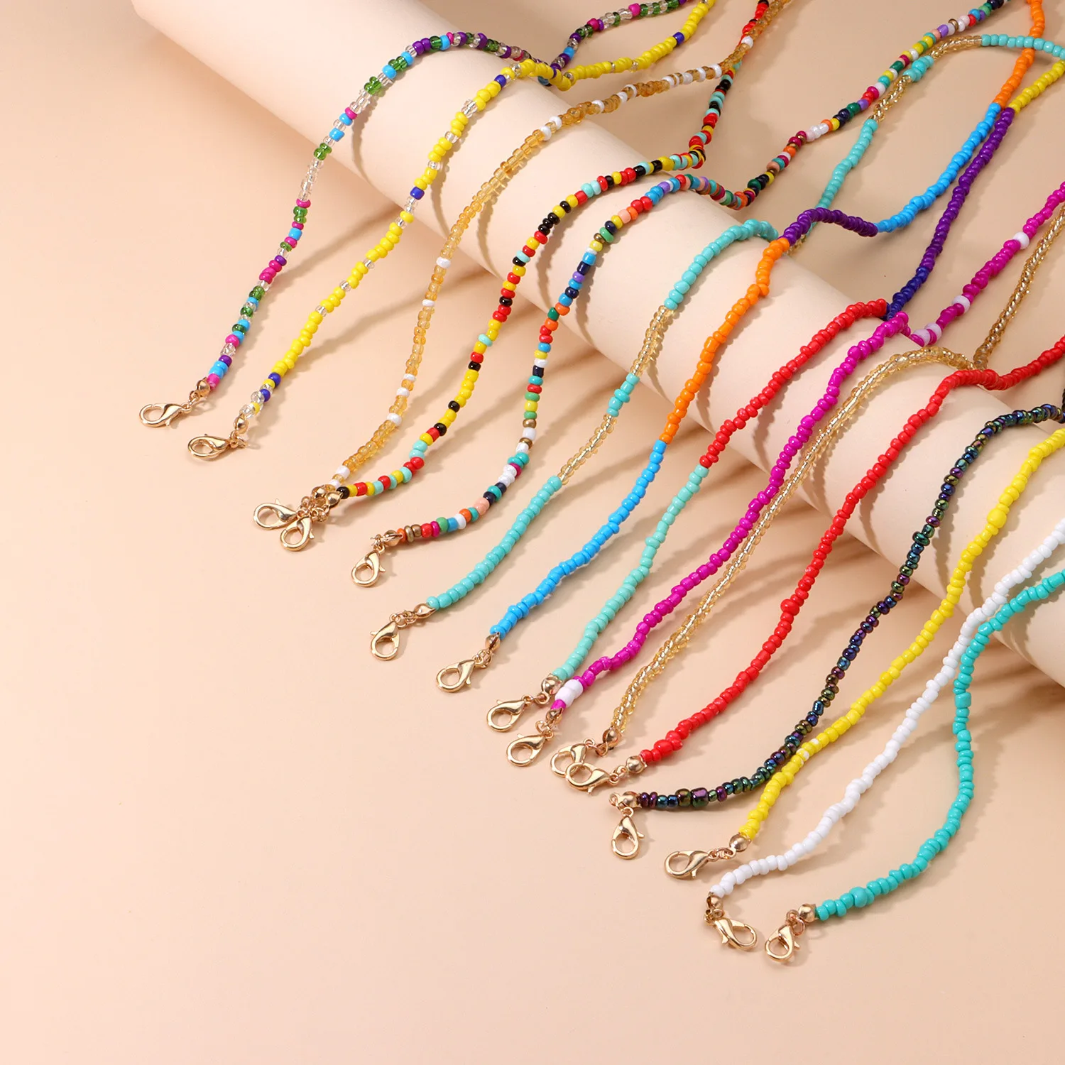 

colorful Lanyard Strap Face Maskes Chain Necklace Holder Beaded Masking fashion Women Eyeglass Chains