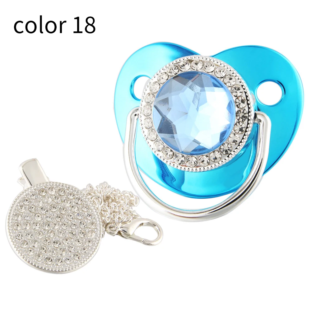 

Hot Sale Luxury Gold Sublimation Blanks Pacifier Custom Personalized Bling Baby Pacifier