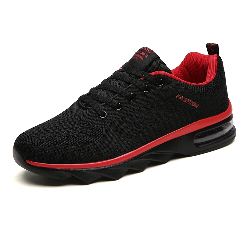 

World-Win 2020 Custom Air Cushion Tenis Masculino Chaussures Homme Zapatillas Hombre Zapatos, Sports Running Shoes Men Casual, Black/red/white