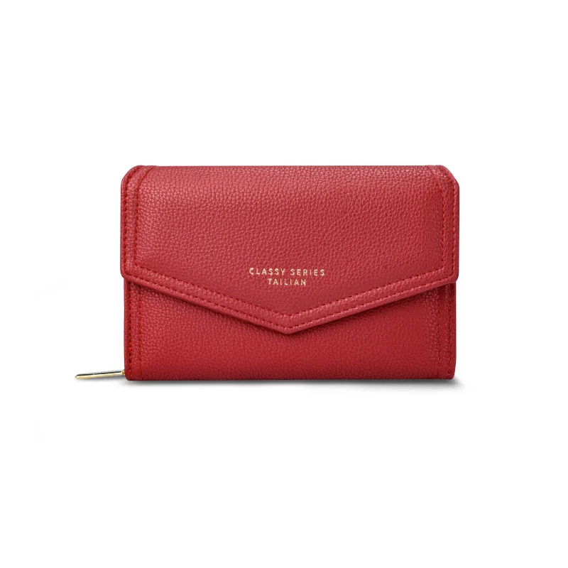 

Factory Direct Selling Anti-theft Fashion Small Little Short genuine leather Custom Women Wallet, 7 color